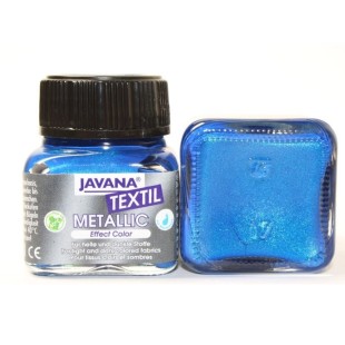 Краска по тканям Kreul "Javana Textil Metallic" 20мл, сапфировый голубой