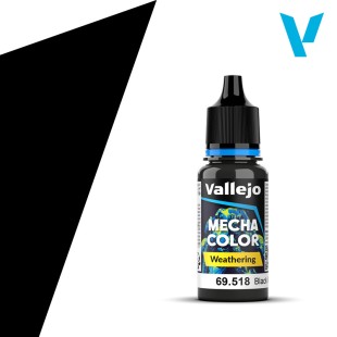 Краска Vallejo "Mecha Weathering" 69.518 Black Wash
