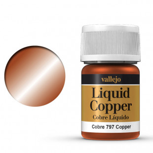 Краска лаковая Vallejo "Liquid" №797 Copper