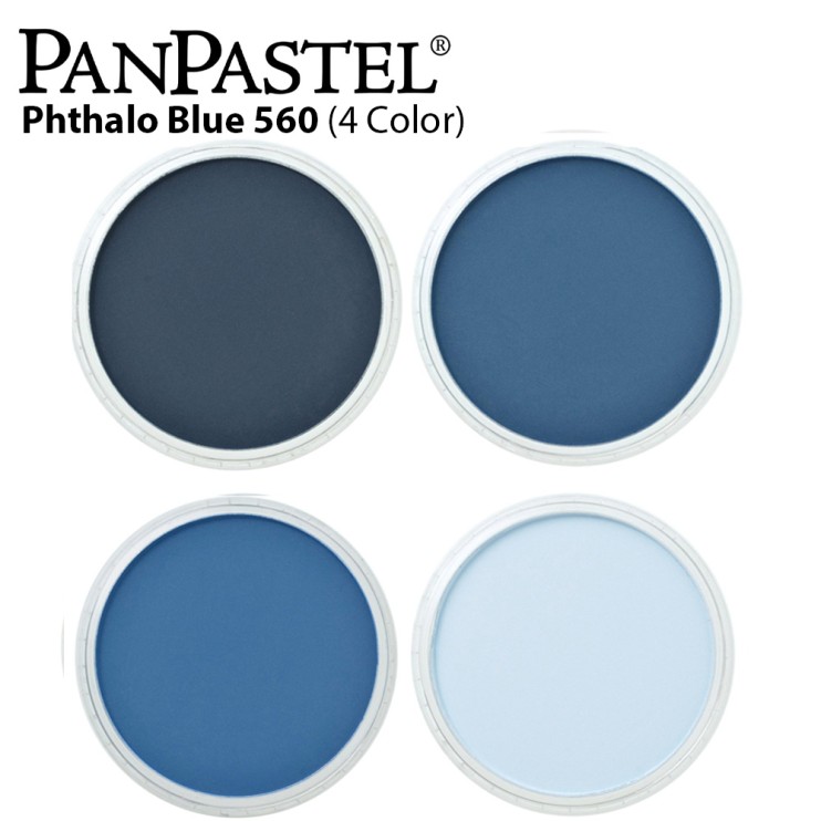 Комплект сухой пастели PanPastel "Phthalo Blue" №560 (4 оттенка)