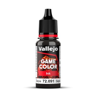 Полупрозрачная краска для моделизма Vallejo "Game Color INK" 72.091 Sepia