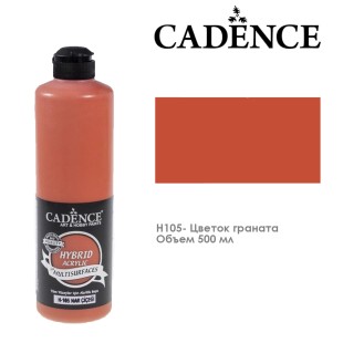 Краска акриловая Cadence "Hybrid" 500мл №H105 цветок граната