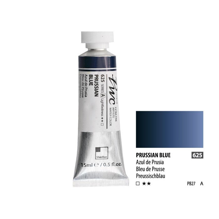 Краска акварельная SH "PWC" №625 (A) берлинская лазурь / туба 15мл