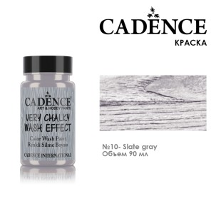 Меловая краска на водной основе Cadence "Wash Effect" №10 Slate Gray, 90мл (WSH10)