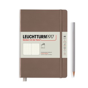 Блокнот в точку Leuchtturm1917 "Medium" A5, 61л, 80гр/м², мягкая обложка,Коричневый Теплый (363411)