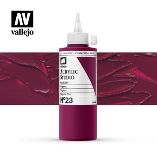 Акриловая краска Vallejo "Studio" #23 Magenta (Маджента), 200мл