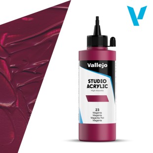 Акрил Vallejo "Studio" 23 Magenta (Маджента), 200мл