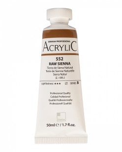 Краска акриловая ShinHan "Professional" №552 Сиена натуральная, туба 50мл