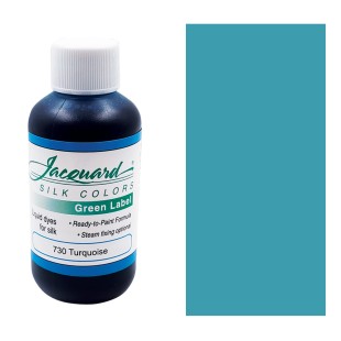 Краска по шелку Jacquard "Silk Colors Green Lable" #730 Turquoise (бирюзовыйй), 60мл