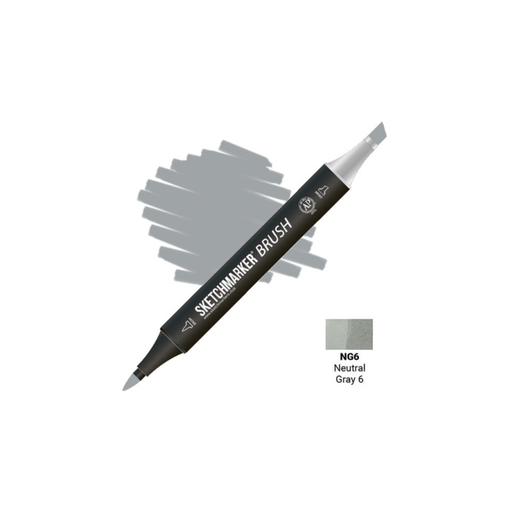 Маркер SketchMarker "Brush" NG6 Neutral Grey 6