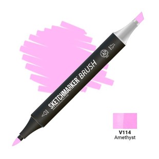 Маркер SketchMarker "Brush" V114 Аметист
