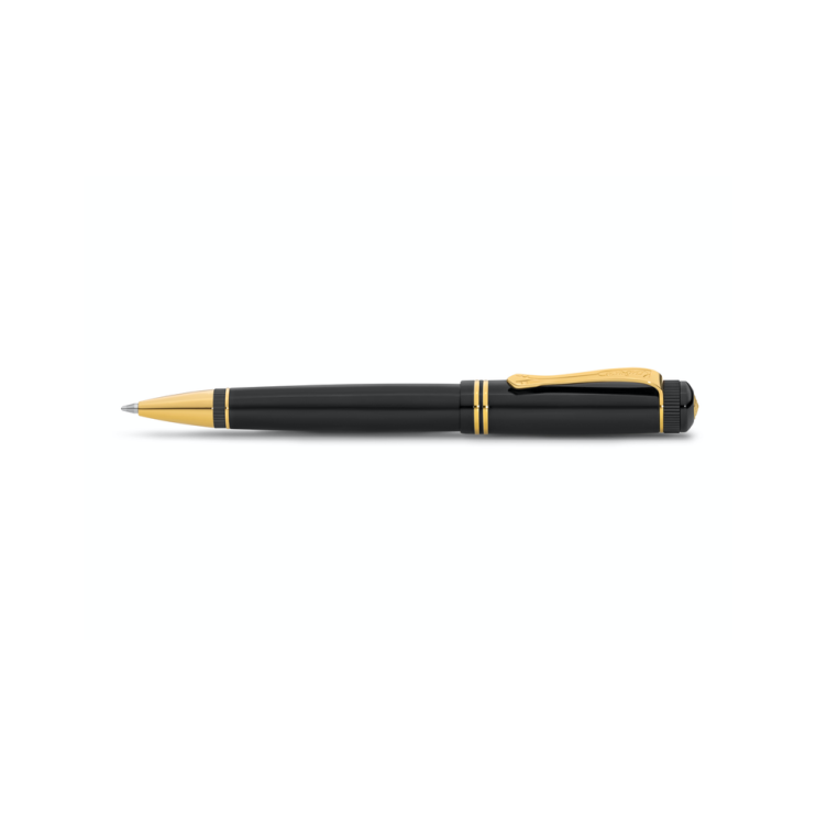 Ручка шариковая Kaweco "Dia2" (1.0мм), Black/Gold (10000565)