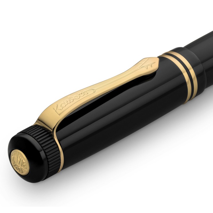 Ручка шариковая Kaweco "Dia2" (1.0мм), Black/Gold (10000565)