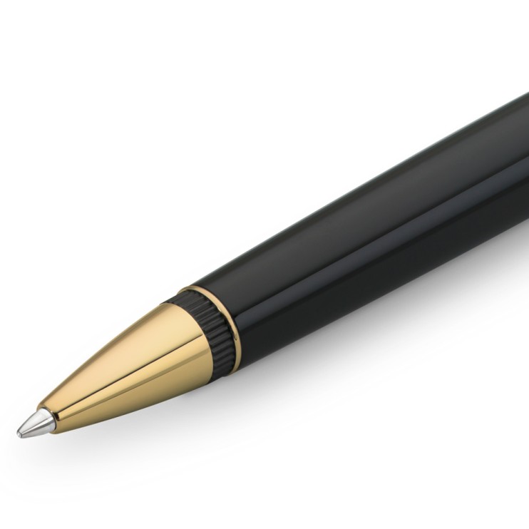 Ручка шариковая Kaweco "Dia2" (1.0мм), Black/Gold (10000565)