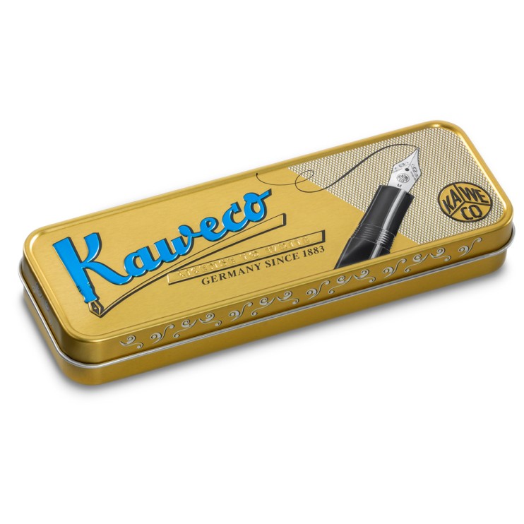 Ручка шариковая Kaweco "Dia2" (1.0мм), Black/Gold (10000565)