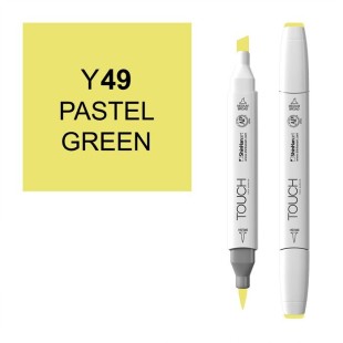 Маркер Touch Twin "Brush" цвет Y49 (зеленый пастельный)