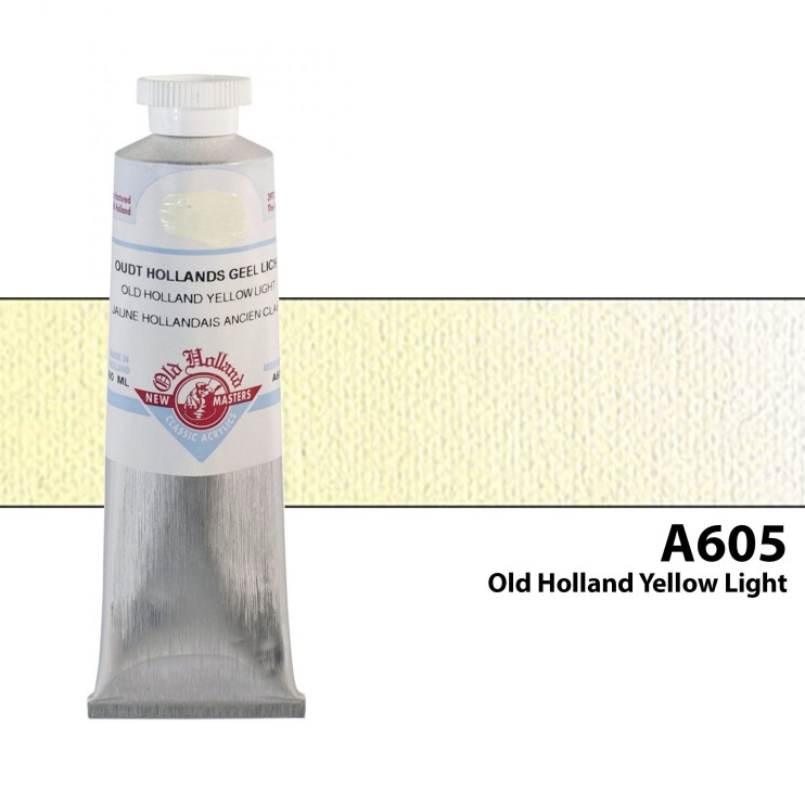 Акрил художественный "Old Holland" A605 Old Holland Yellow Light (Желтый светлый Старая Голландия), 250мл
