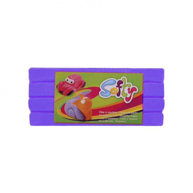 Пластилин Darwi "Softy" на восковой основе, Фиолетовый, 500г (0870500900)