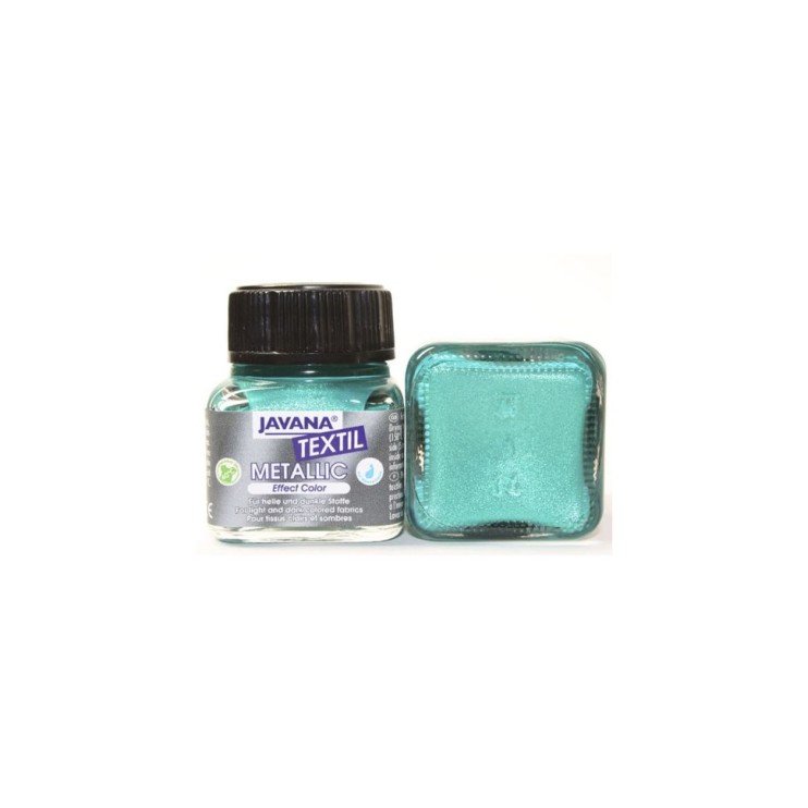 Краска по тканям Kreul "Javana Textil Metallic" 20мл, изумрудная (92412)