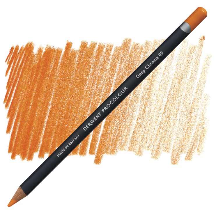 Карандаш цветной Derwent "Procolour" #09 Deep Chrome Yellow (Хром насыщенный) (2302441)