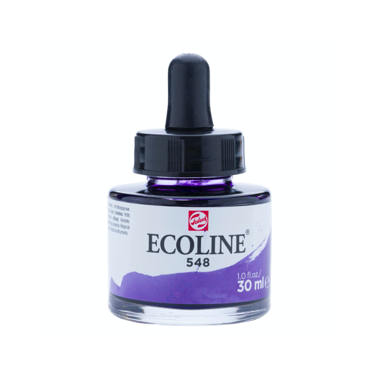 Акварель жидкая "Ecoline" №548 Сине-фиолетовый, 30 мл