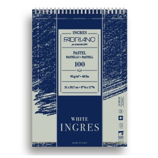 Альбом для пастели на спирали Fabriano "Ingres" 21x29,7см, 100л, 90гр/м², белая бумага (19212970)