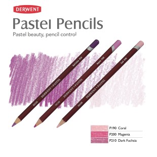 Комплект пастельных карандашей Derwent "Pastel" розовые оттенки (P210, P200, P190)