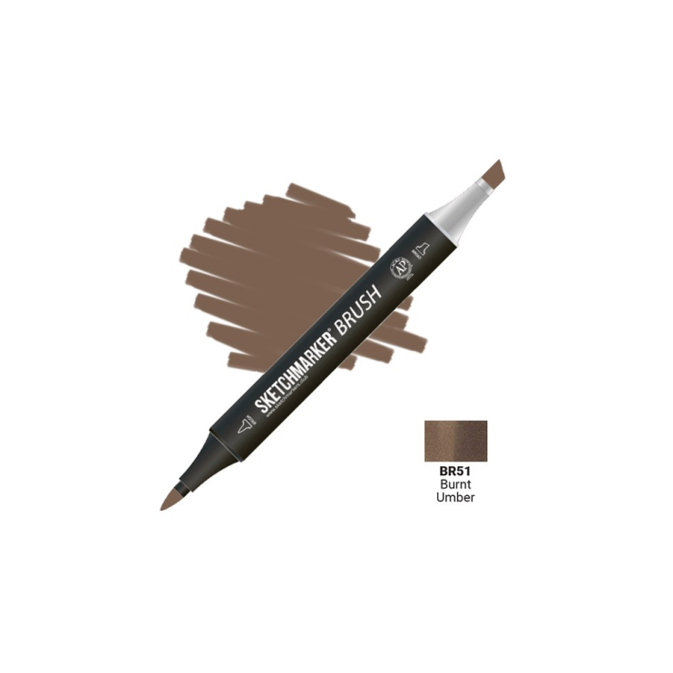 Маркер SketchMarker "Brush" BR51 Burnt Umber