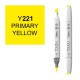 Маркер Touch Twin "Brush" цвет Y221 (желтый основной)