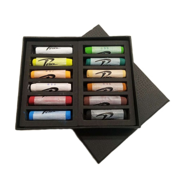 Набор сухой пастели ручной работы Chernaya Rechka "Basic" 12 цветов в картонной коробке