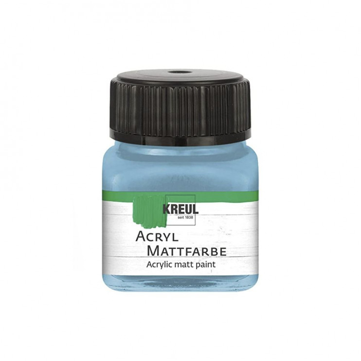 Акрил матовый Kreul "Acryl Mattfarbe" 75238 Bavarian Blue (баварская синяя), 20 мл