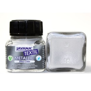 Краска по тканям Kreul "Javana Textil Metallic" 20мл, серебро