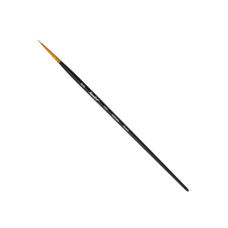 Колонок круглый укороченная вставка "Series 1117" №00 матовая длинная ручка