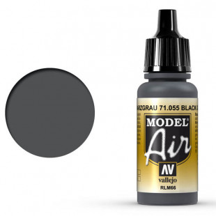 Краска для аэрографии "Model Air" цвет 71.055 (Black Grey RLM66)