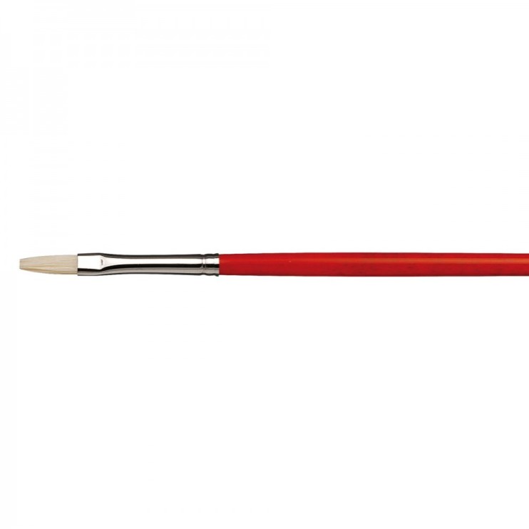 Кисть для рисования щетина плоская Da Vinci "5023" № 3 удлиненная выставка, длинная ручка