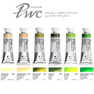Краска акварельная SH "PWC" 6 туб (№557, 558, 560, 562, 564, 566) по 15мл