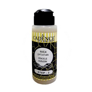 Кракелюрный двухшаговый лак Cadence "Crackle Varnish" Step 2, 120мл