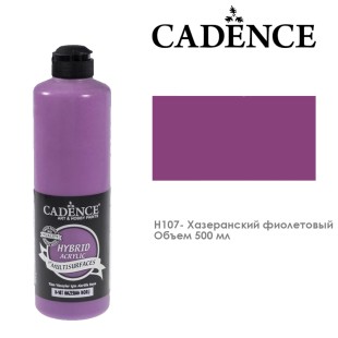 Краска акриловая Cadence "Hybrid" 500мл №H107 хазеранский фиолетовый