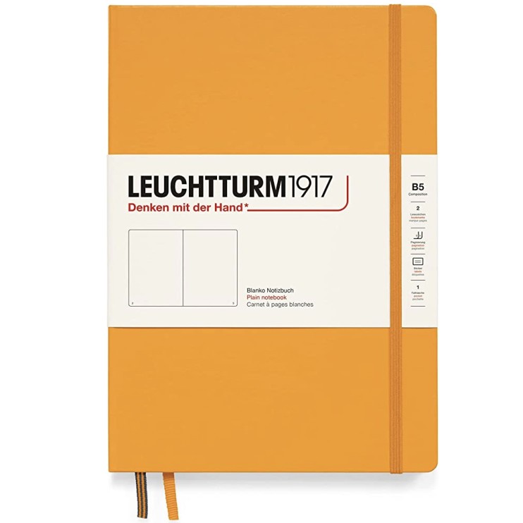Блокнот без линовки Leuchtturm1917 "Composition" B5, 109л, 80гр/м², твердая обложка, Восходящее Солнце