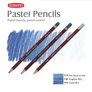 Комплект пастельных карандашей Derwent "Pastel" синие оттенки (P390, P380, P370)