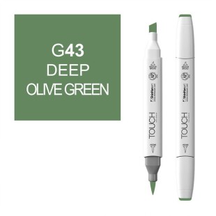Маркер Touch Twin "Brush" цвет G43 (deep olive green)