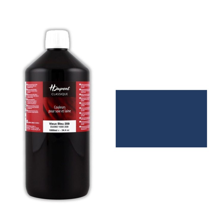 Краситель по шелку HDupont "Classique" 1000 мл, №209 Голубой состаренный