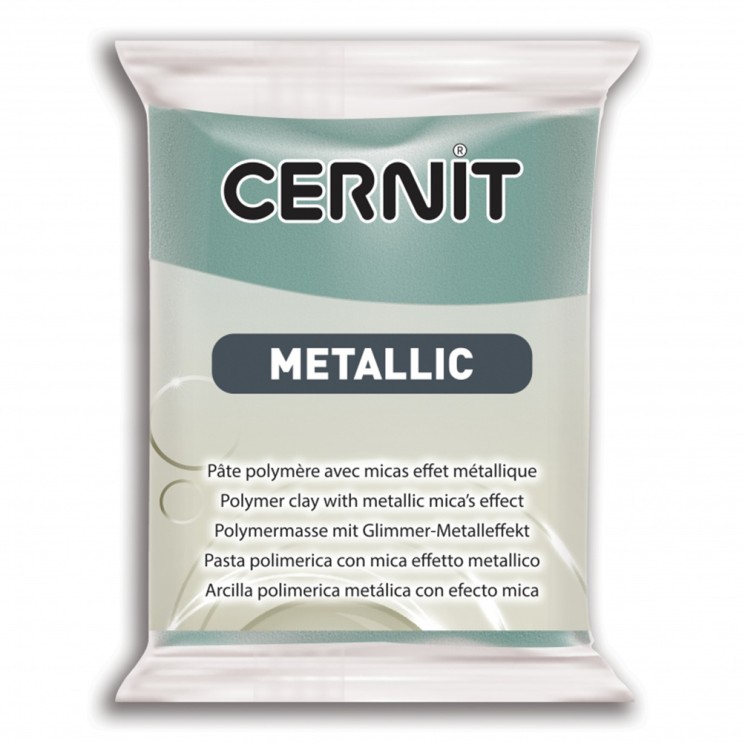 Полимерный моделин Cernit "Metallic" #054 бирюзовое золото, 56гр.