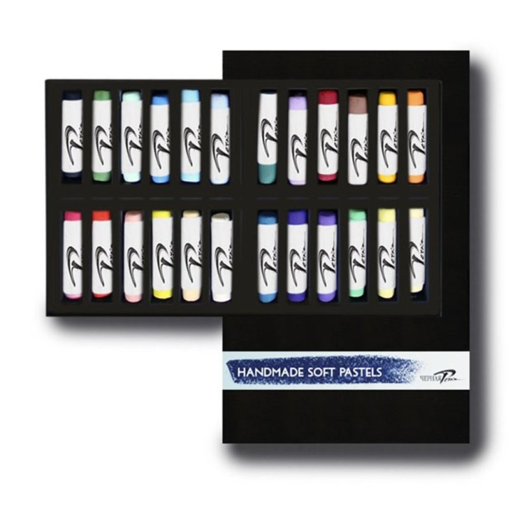 Набор сухой пастели ручной работы Chernaya Rechka "Basic" 24 цвета в картонной коробке