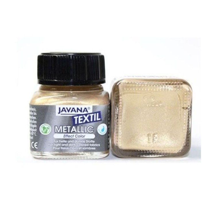 Краска по тканям Kreul "Javana Textil Metallic" 20мл, золотой (92417)