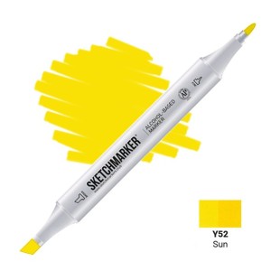 Маркер двусторонний Sketchmarker "Classic" Y52 Солнце