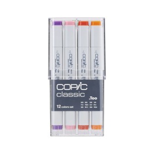 Набор Copic Classic "Basic colour" 12 маркеров в пластиковом пенале
