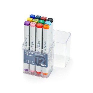 Набор Copic Classic "Basic colour" 12 маркеров в пластиковом пенале