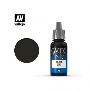 Полупрозрачная краска для моделизма Vallejo "Game Color INK" 72.094 Black