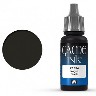Полупрозрачная краска для моделизма Vallejo "Game INK" 72.094 Black